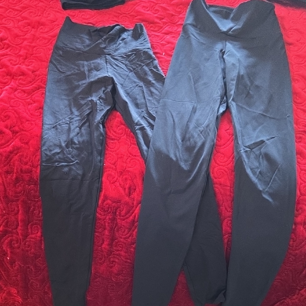 Bundle Of 2 Adult Small Danz Gear Black Leggings